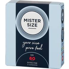 Latex Préservatifs Mister Size Pure Feel 60mm 3-pack