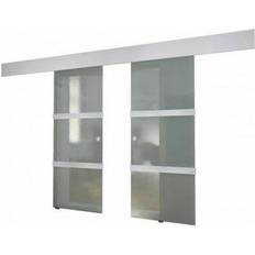 vidaXL 273735 Skydedør Klart glas (75x205cm)