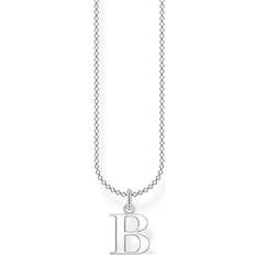 Thomas Sabo Charm Club Letter B Necklace - Silver