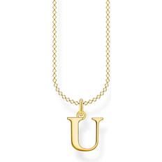 Thomas Sabo Letter U Necklace - Gold