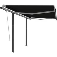 vidaXL Manual Retractable Markise with Posts 350x250cm
