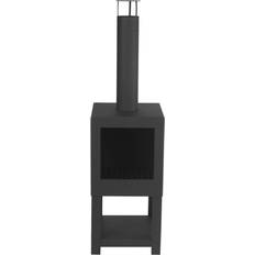 Terrace Heater with Wood Storage