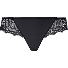 Simone Pérèle Caresse Lace-Side Cheeky Tanga - Noir