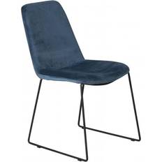 Spisebordsstol blå velour Venture Design Muce Køkkenstol 84cm 2stk