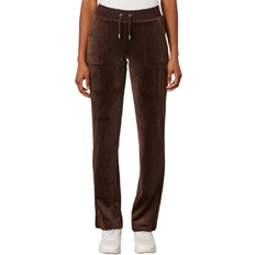 Juicy Couture Del Ray Classic Velour Pant - Bitter Chocolate