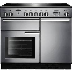 5 Burners Ceramic Cookers Rangemaster PROP100ECSS/C Professional Plus 100cm Electric Ceramic Stainless Steel