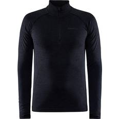 Polyamide Base Layer Tops Craft Active Comfort Core Dry Halfzip Baselayer Men - Black