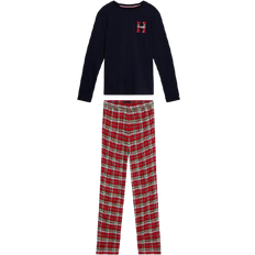 Tommy hilfiger slippers Tommy Hilfiger Tartan Flannel Pyjamas & Slippers Set - Des Sky/Hilfiger Plaid