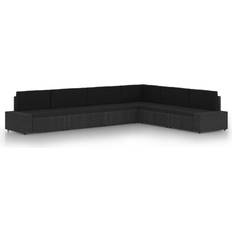 Armstöd - Justerbart ryggstöd Loungeset 3067139 Loungeset, Bord inkl. 6 Soffor