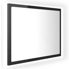 vidaXL Specchio da Bagno LED Bianco Lucido 60x8.5x37 cm