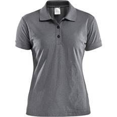 Grå - Træningstøj Polotrøjer Craft Pique Classic Polo Shirt Women - Dark Grey