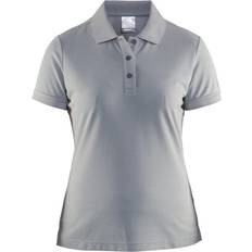 Dame - Grå - Træningstøj Polotrøjer Craft Pique Classic Polo Shirt Women - Grey Melange