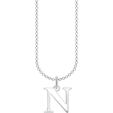 Thomas Sabo Charm Club Letter N Necklace - Silver