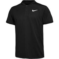 Herr - Svarta - Tennis Pikétröjor Nike COURT DF POLO BLADE, tenniströja herr