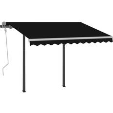vidaXL Tenda Da Sole Retrattile Automatica 3 x 2.5 m Blu/Bianca 300x250cm