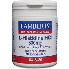 Vitamins & Supplements Lamberts L-Histidine HCl 500mg 30 pcs