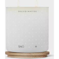 Skandinavisk Sisustusyksityiskohdat Skandinavisk Lumi Scented Candle Oak Lid 400 g