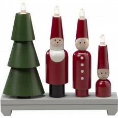 Multifärgade Adventsljusstakar Konstsmide Santa Family Multicolour Adventsljusstake 29cm