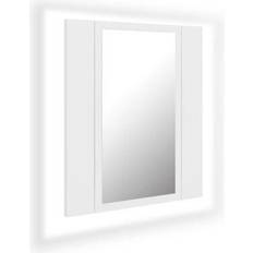 Grey Bathroom Mirror Cabinets vidaXL 804948