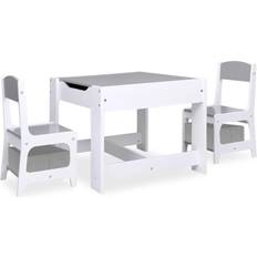 Blanco Conjuntos de muebles vidaXL Children's Table with 2 Chairs