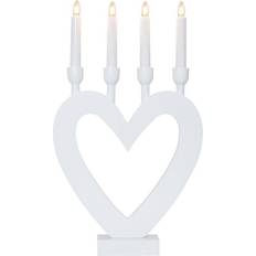 Plast - Vita Adventsljusstakar Star Trading Dala Adventsljusstake 27cm