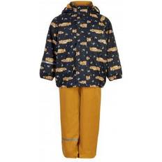 Fleece Regnkläder CeLaVi Rainwear Set with Fleece - Navy (310254-7790)