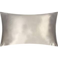 Seda Textiles Slip Pure Silk Funda de almohada Plata (76x51cm)