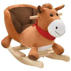 vidaXL Rocking Horse with Backrest