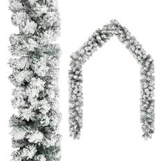 Garlands Christmas with Snow Green/White 5m