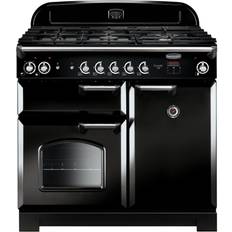 100cm - A Induction Cookers Rangemaster CLA100DFFBL/C Classic 100cm Dual Fuel Black