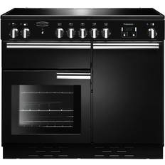 100cm - A Ceramic Cookers Rangemaster PROP100ECBL/C Professional Plus 100cm Electric Ceramic Black