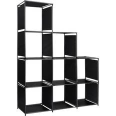 Black Shelving Systems vidaXL Staircase Shelving System 130x170cm