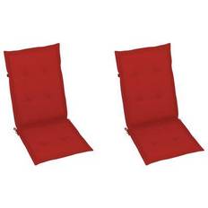 Polyester Chair Cushions vidaXL 43187 Chair Cushions Red (120x50cm)