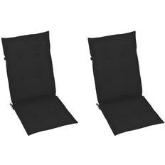 4.0 cm Stolsdynor vidaXL 47538 Stolsdyna Svart (120x50cm)