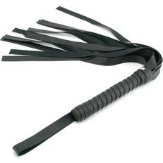 Plastic Whips Sex & Mischief Black Faux Leather Flogger