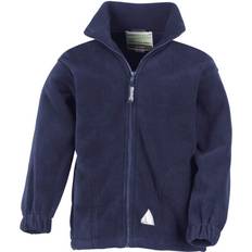 Reflectors Fleece Jackets Children's Clothing Result Kid's Full Zip Active Anti Pilling Fleece Jacket - Navy Blue