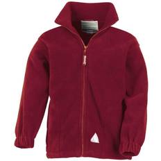 Kid's Full Zip Active Anti Pilling Fleece Jacket - Burgundy