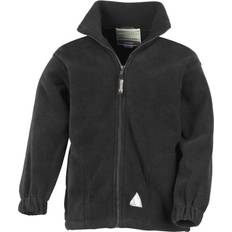 Black Fleece Jackets Result Kid's Full Zip Active Anti Pilling Fleece Jacket - Black