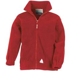 Kid's Full Zip Active Anti Pilling Fleece Jacket - Red