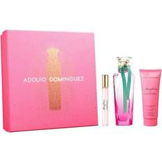 Adolfo Dominguez Scatole regalo Adolfo Dominguez Agua Fresca De Gardenia Musk Perfume Set EdT 120ml + EdT10ml + Body Lotion 75ml