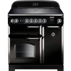 90cm - Convection/ Fan Oven Induction Cookers Rangemaster CLA90EIBL/C Classic 90cm Electric Induction Black