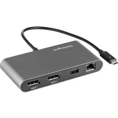 Usb a rj45 StarTech USB C-2xDisplayPort/USB A/RJ45 M-F 0.3m