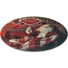 Plastik Servierplatten BigBuy Christmas Christmas Planet Santa Claus 1154 Servierplatte