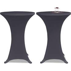 vidaXL 131428 2-pack Tischdecke Schwarz, Grau