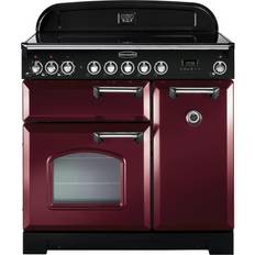 Rangemaster 90cm Cookers Rangemaster CDL90ECCY/C Classic Deluxe 90cm Electric Ceramic Cranberry Red