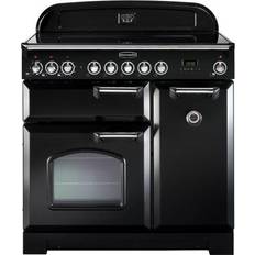 90cm - Dual Fuel Ovens Ceramic Cookers Rangemaster CDL90ECBL/C Black