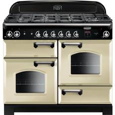 Automatic Cookers Rangemaster CLA110DFFCR/C Classic 110cm Dual Fuel Beige, Chrome