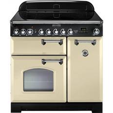 Catalytic Ceramic Cookers Rangemaster CDL90ECCR/C Beige, Chrome