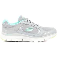 Skechers Textile Trainers Skechers Flex Appeal 4.0 True Clarity W - Grey/Mint