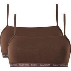 Calvin Klein CK One Plus Size Bralettes 2-pack - Umber